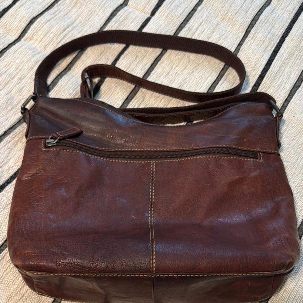 Brown Leather Shoulder Bag